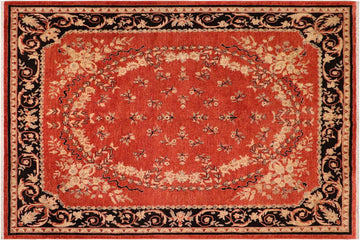 handmade Traditional Kafkaz Chobi Ziegler Rust Black Hand Knotted RECTANGLE 100% WOOL area rug 8 x 10